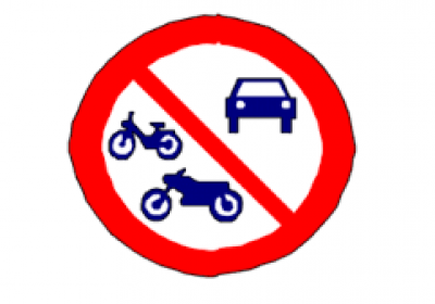 interdit tous vehicules