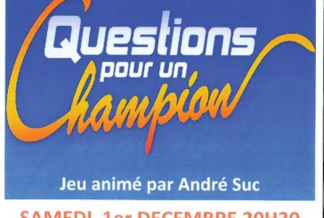 Questions pour un champion sous l’égide du Téléthon 2019