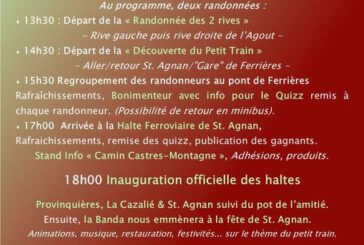 Inauguration des Haltes Ferroviaires Saint Agnan – Le Bez