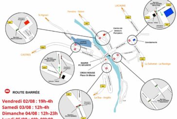 Fêtes de Brassac 2024 – Plan de fermeture des routes