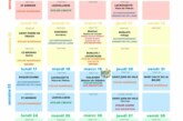Planning du Landou pour le mois de juin