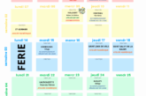 Planning du Landou pour le mois de juillet