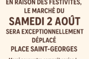 Marché de Brassac du samedi 2 août – Place Saint-Georges