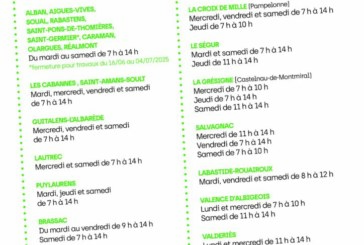 Horaires d’été des déchèteries Trifyl