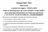 Déclaration d&rsquo;intention projet NORE