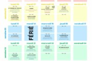Planning du Landou pour le mois de juillet