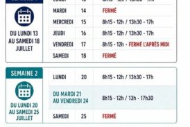 Horaires du Bureau des Titres Sécurisés