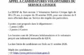 DDFIP DU TARN : Appel à candidatures volontaires du Service Civique